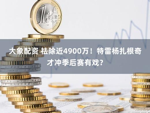 大象配资 祛除近4900万！特雷杨扎根奇才冲季后赛有戏？